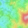 Carte topographique Azole, altitude, relief