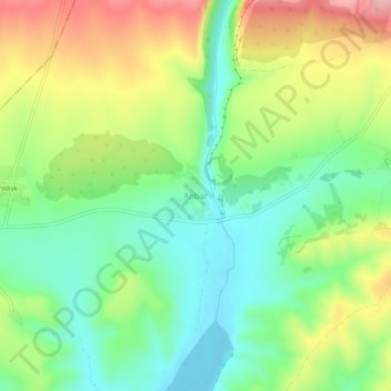 Carte topographique Anbar, altitude, relief