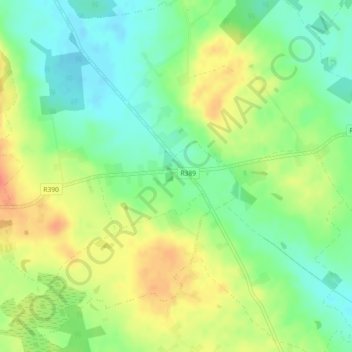 Carte topographique Loughanavally, altitude, relief