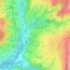 Carte topographique Le Pautex, altitude, relief