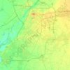 Carte topographique Model Town, altitude, relief