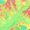Carte topographique Cerovlje, altitude, relief