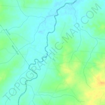 Carte topographique Leste, altitude, relief
