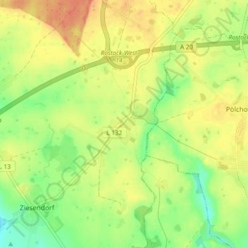 Carte topographique Buchholz, altitude, relief