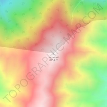 Carte topographique Sawtalo Sar, altitude, relief