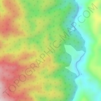 Carte topographique Antioquia, altitude, relief