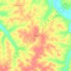 Carte topographique Sunrise, altitude, relief