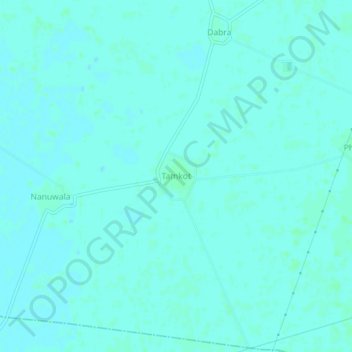 Carte topographique Tamkot, altitude, relief