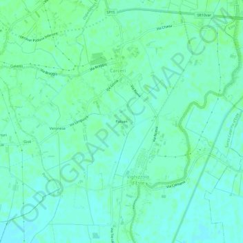 Carte topographique Paluan, altitude, relief