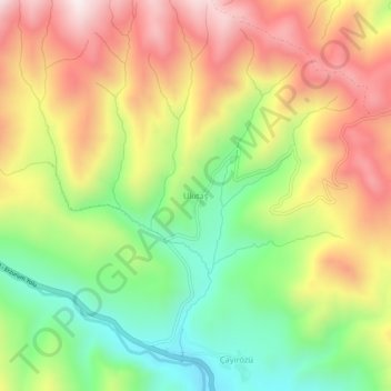 Carte topographique Ulutaş, altitude, relief