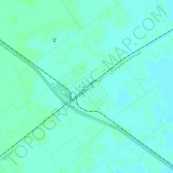 Carte topographique Placedo, altitude, relief