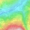 Carte topographique Montorlin, altitude, relief