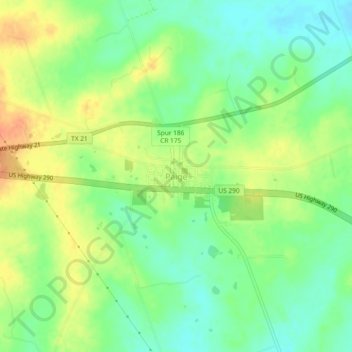 Carte topographique Paige, altitude, relief