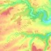 Carte topographique La Grande Poisse, altitude, relief