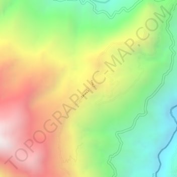 Carte topographique AGUABONITA, altitude, relief