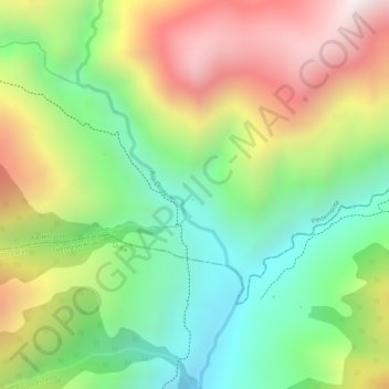 Carte topographique La Ezperanza, altitude, relief