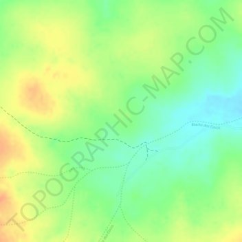 Carte topographique Pedra Furada, altitude, relief