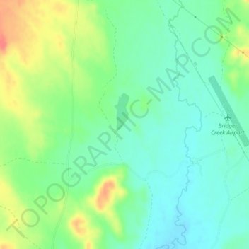 Carte topographique Percy Dam, altitude, relief