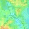 Carte topographique Ellisville, altitude, relief