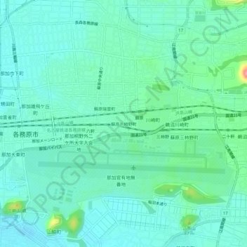 Carte topographique 蘇原三柿野町, altitude, relief