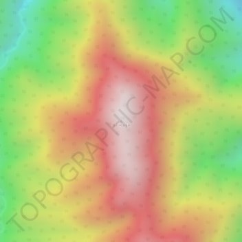 Carte topographique Biri Rante, altitude, relief