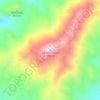 Carte topographique Elko Mountain, altitude, relief