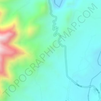 Carte topographique Versalles, altitude, relief