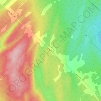 Carte topographique Saint-Guy, altitude, relief