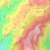 Carte topographique Chira, altitude, relief