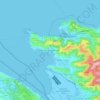 Carte topographique Portorož / Portorose, altitude, relief