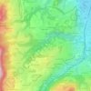 Carte topographique Rougier, altitude, relief