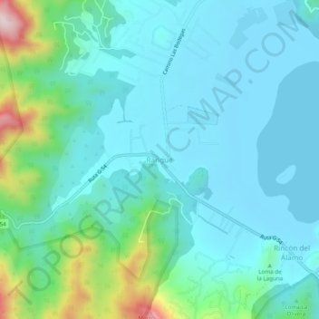 Carte topographique Rangue, altitude, relief