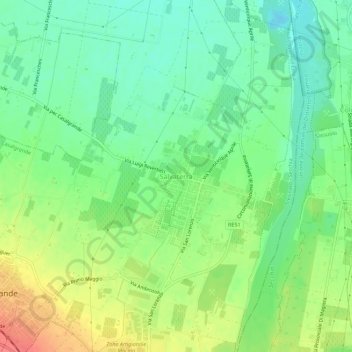 Carte topographique Salvaterra, altitude, relief