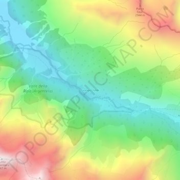 Carte topographique Grange Clotés, altitude, relief