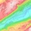 Carte topographique Saint-Imier, altitude, relief