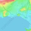 Carte topographique Botacantin, altitude, relief