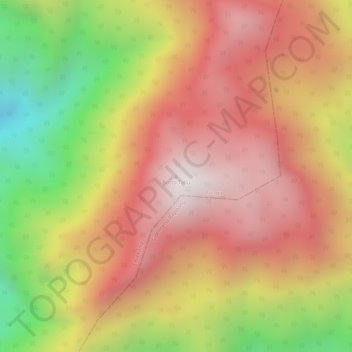 Carte topographique Botto Tallu, altitude, relief
