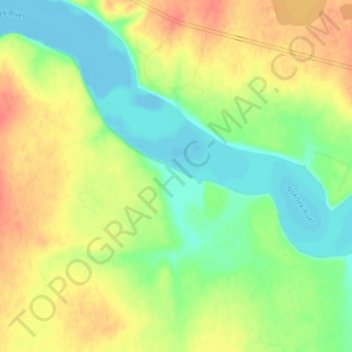 Carte topographique Savonoski, altitude, relief