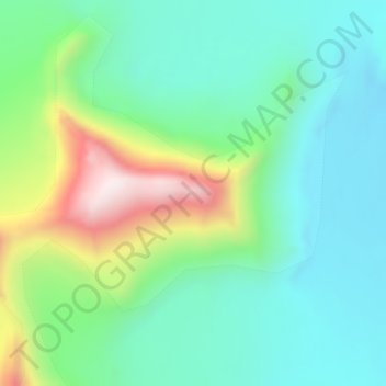 Carte topographique Wrangell Mountains, altitude, relief