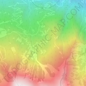 Carte topographique Pian Gelassa, altitude, relief