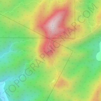 Carte topographique Mount Marami, altitude, relief