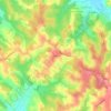 Carte topographique Les Lials, altitude, relief