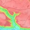 Carte topographique Le Canal, altitude, relief