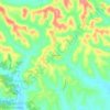 Carte topographique Franchini, altitude, relief