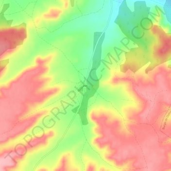 Carte topographique Inés, altitude, relief