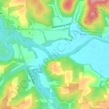 Carte topographique Zuck, altitude, relief