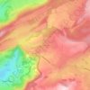 Carte topographique Le Tilleret, altitude, relief