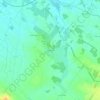 Carte topographique Les Robins, altitude, relief
