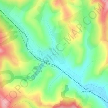 Carte topographique Paloș, altitude, relief