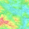 Carte topographique Wath upon Dearne, altitude, relief